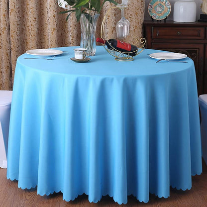 Runde Tischdecke Blau 360cm – Küchentisch, Couchtisch, Party