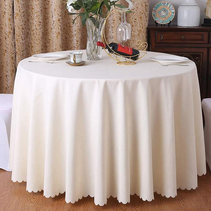 Runde Tischdecke Beige 360cm – Tischwäsche für Küche, Party & Hochzeit