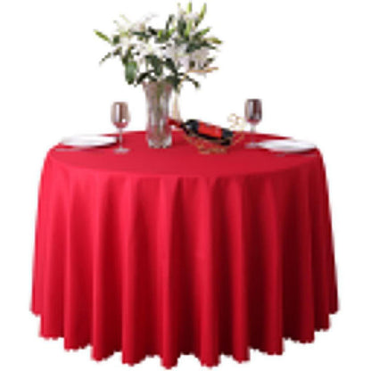 Runde Tischdecke Rot 360cm – Tischwäsche für Party & Hochzeit