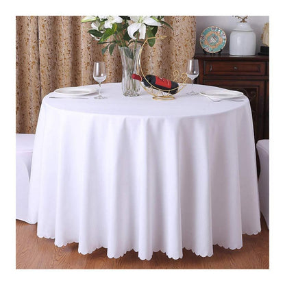 Runde Tischdecke Weiß 360cm – Hochwertige Tischwäsche für Party & Hochzeit
