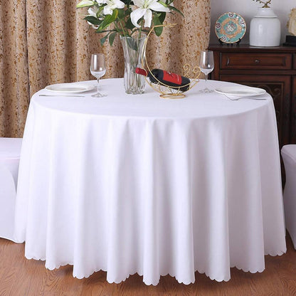 Runde Tischdecke Weiß 360cm – Hochwertige Tischwäsche für Party & Hochzeit