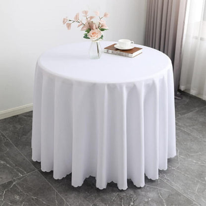 Runde Tischdecke Weiß 360cm – Hochwertige Tischwäsche für Party & Hochzeit