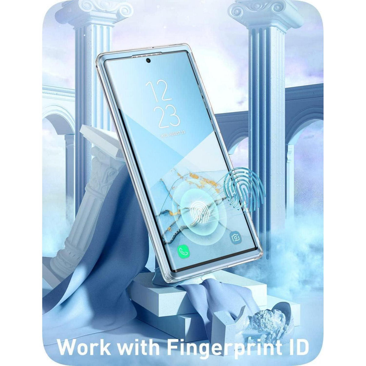 Glitzer Hülle für Samsung Galaxy S22 Ultra mit Displayschutz