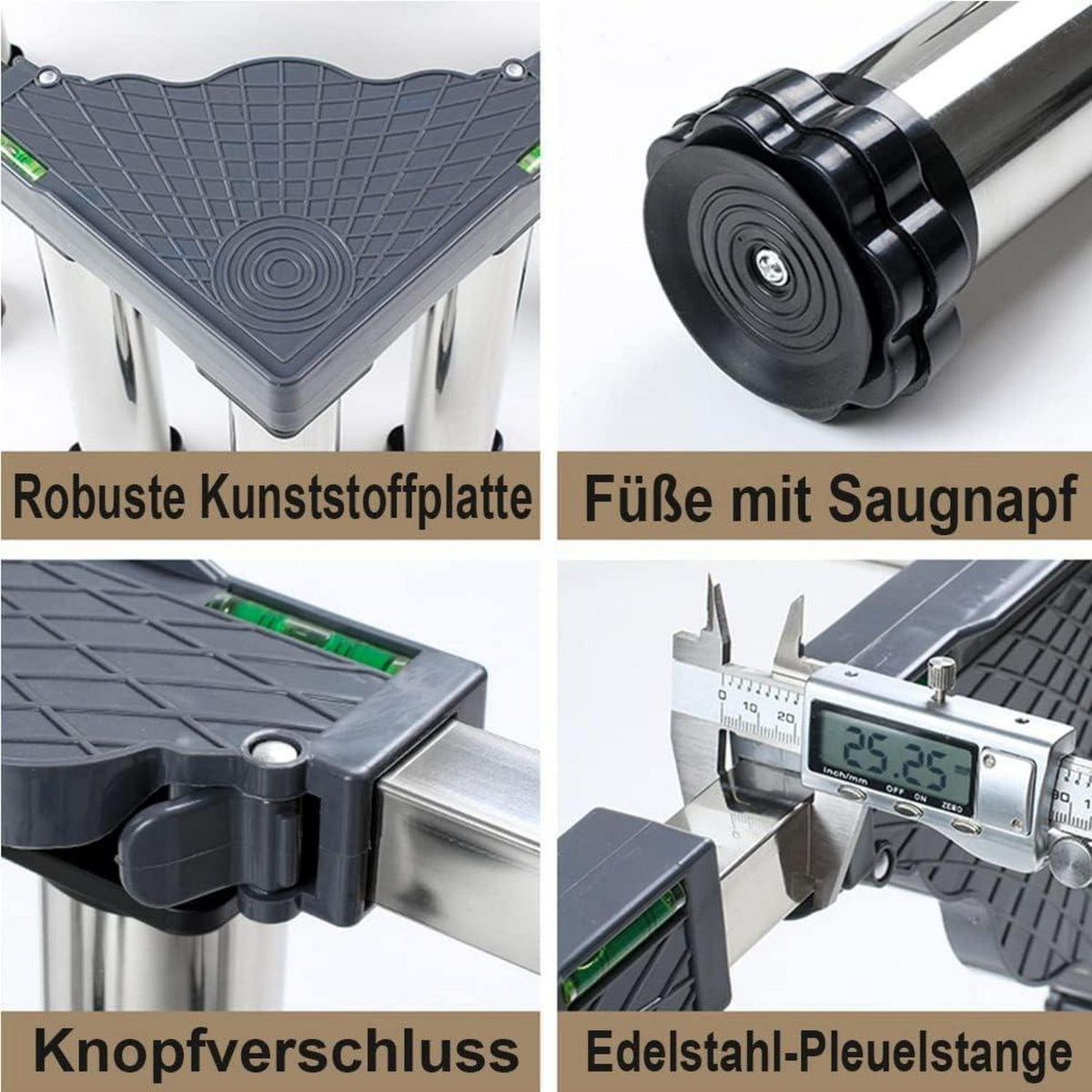 Verstellbares Kühlschrank Untergestell 45-70cm, 25cm Höhe