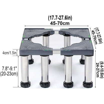 Verstellbares Kühlschrank Untergestell 45-70cm, 10-25cm Höhe