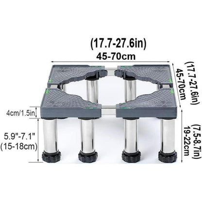 Verstellbares Kühlschrank Untergestell 45-70cm, 10-25cm Höhe