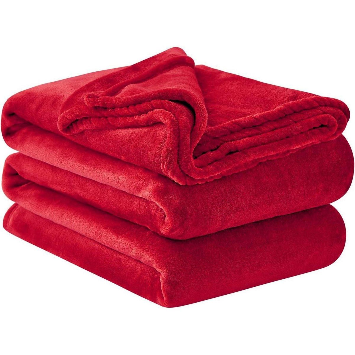 Kuscheldecke Rot XXL 220x240 cm Flauschig Weich Warm