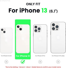 iPhone 13 Hülle + 2x Schutzfolie, Flüssig Silikon Gel