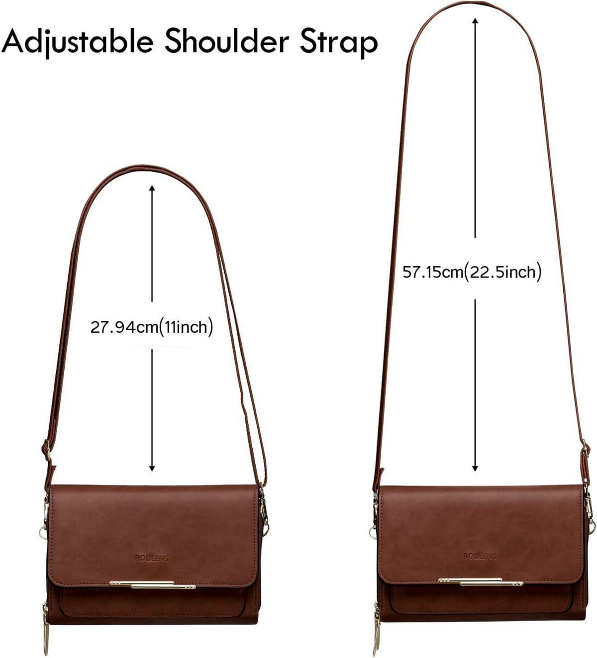Kleine Damen PU Leder Handy Umhängetasche Crossbody Schultertasche