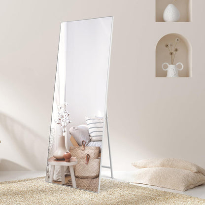 Großer Standspiegel 165x60cm mit weißem Rahmen – Ganzkörper Spiegel