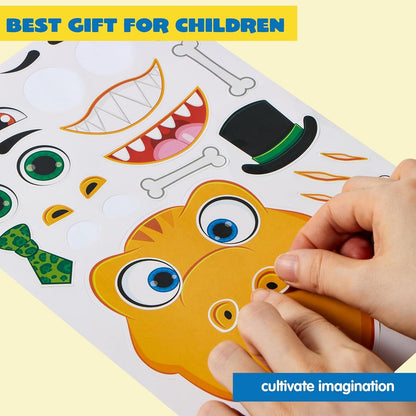 JOYIN 90 Stück Tier Aufkleber Make-a-face Set für Kinder Party Craft