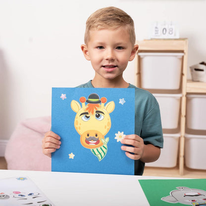 JOYIN 90 Stück Tier Aufkleber Make-a-face Set für Kinder Party Craft