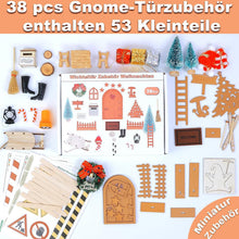 Weihnachtswichtel Tür Set Miniatur Elfentür Zubehör