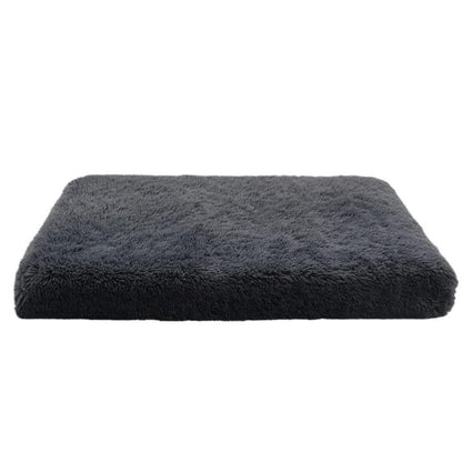 Plüsch Hundebett Mittelgroß – Bequemes Hundesofa Dunkelgrau