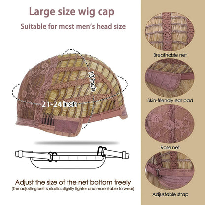 Braune Lockige Afro Perücke mit Pony – Synthetisch & Natürlich