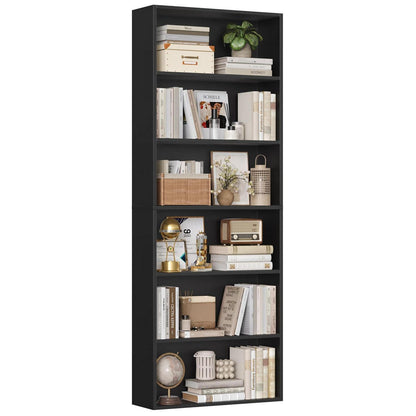 Holzregal mit 6 Fächern – Bücherregal & Aufbewahrungsregal