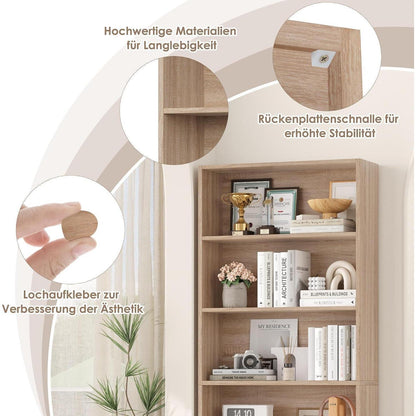 Holzregal 6 Fächer – Bücherregal & Aufbewahrungsregal