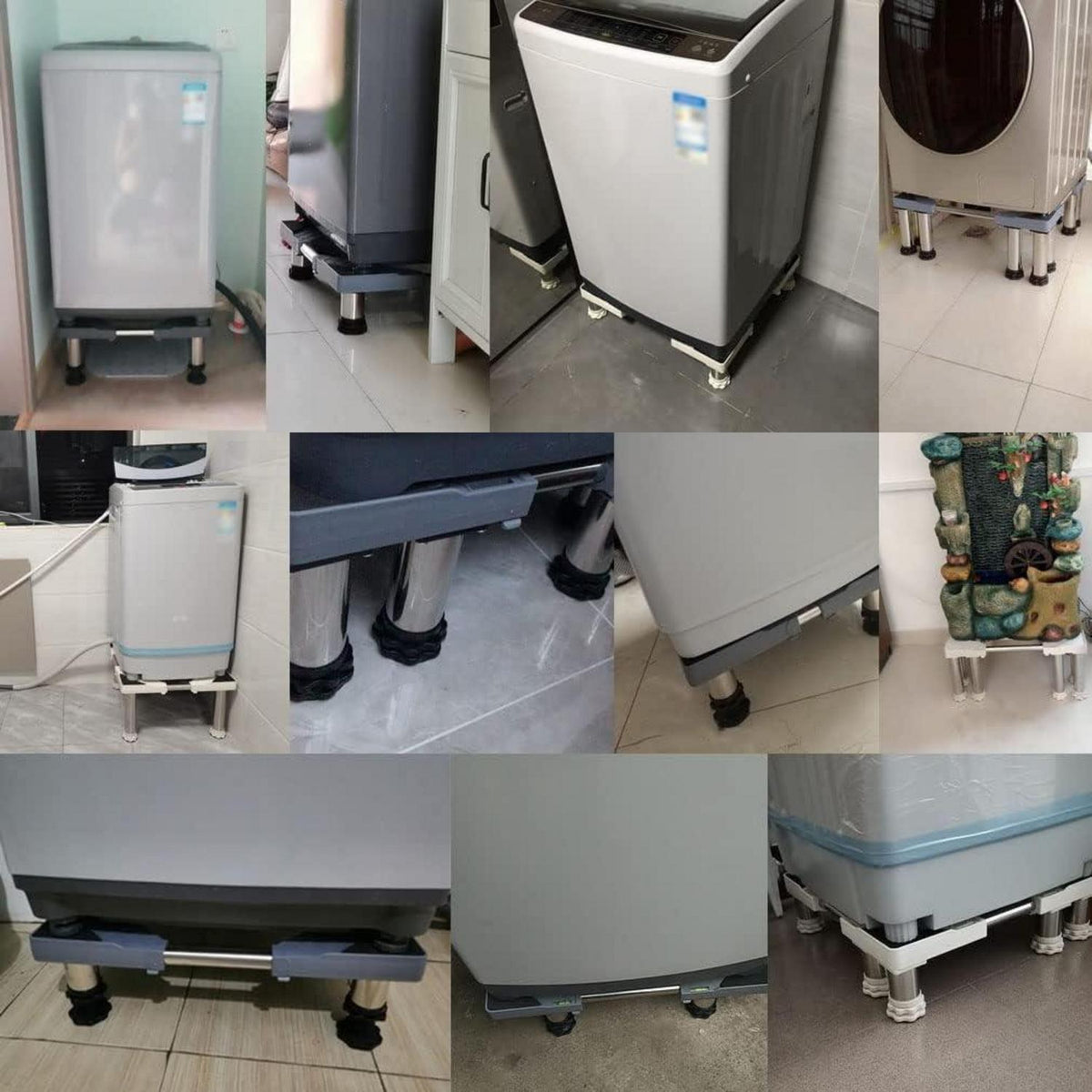 Verstellbarer Sockel für Waschmaschine, Kühlschrank & Trockner