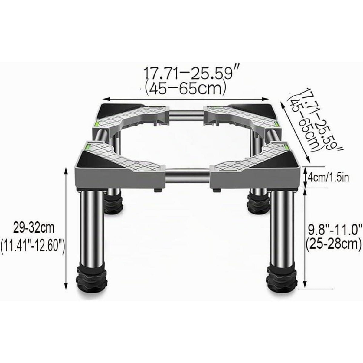 Verstellbarer Kühlschrank-Sockel 45-65cm | Höhenverstellbar