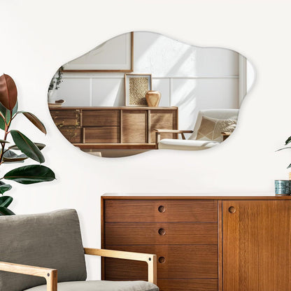 Asymmetrischer Wandspiegel 50x85cm – Rahmenloser Großer Spiegel