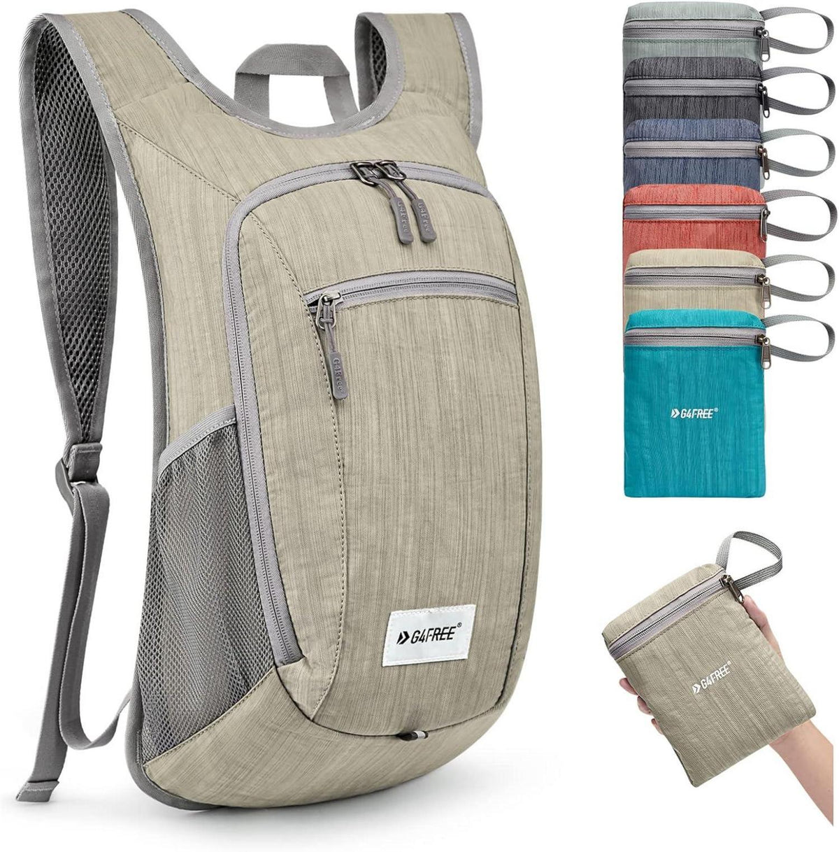 Kleiner Faltbarer Rucksack Leichter Wanderrucksack Outdoor Daypack