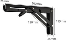 Klapphalterung Klappregalhalterung Wandmontage 2er Set 200mm