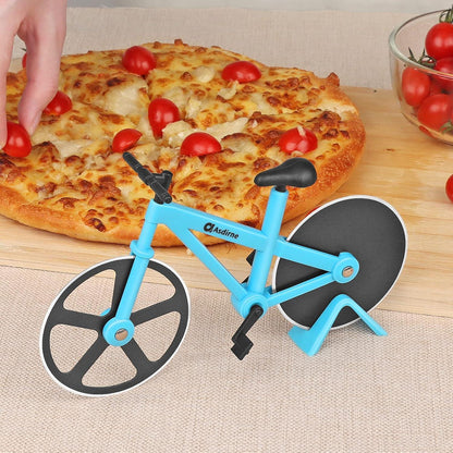 Fahrrad Pizzaschneider aus Edelstahl mit Antihaftbeschichtung