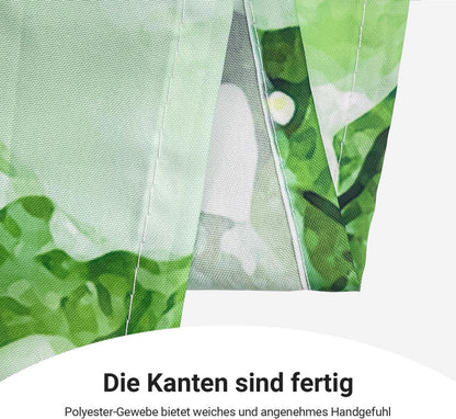 Duschvorhang 200x200 cm Blumen Antischimmel Textil Wasserdicht Polyester