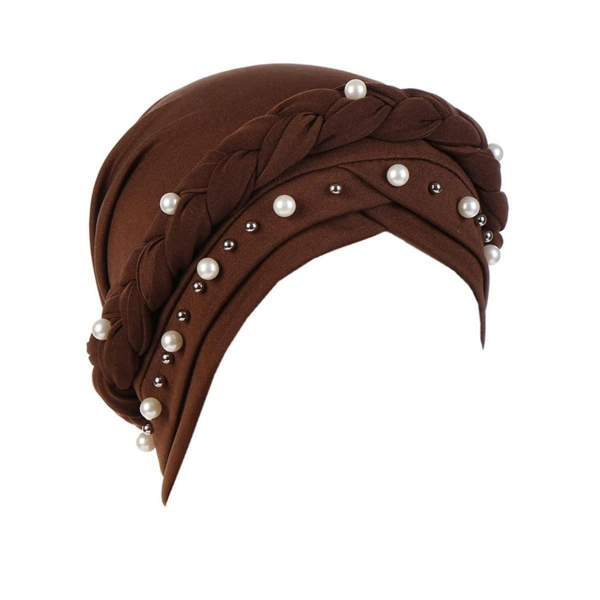 Turban Damen Kopftuch mit Perle – Chemo & Haarausfall Hut