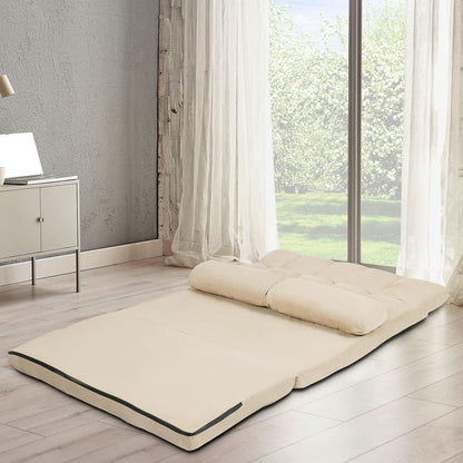 2-Sitzer Bodensofa mit Schlaffunktion & 6-stufiger Verstellung