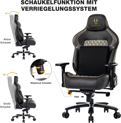 Fantasylab Gaming Stuhl 200KG Belastbarkeit Bürostuhl Armlehne