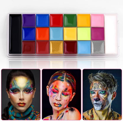 Bodypainting Farben Set – 20 Farben für Fasching & Halloween