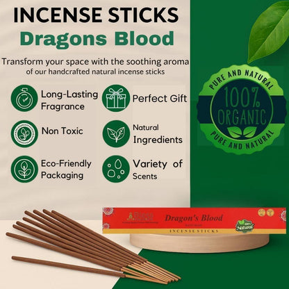 Räucherstäbchen Drachenblut Bio 100 Stk.