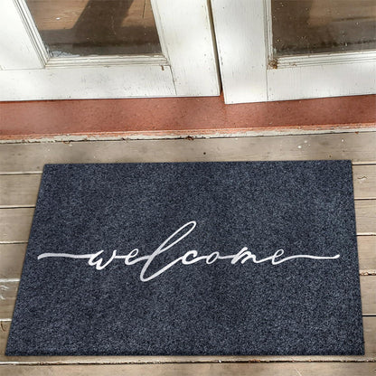 Fußmatte 90x60 cm rutschfest – Grau für Innen & Außen
