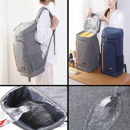 26L Kühlrucksack – Isoliert für Picknick, Wandern & Camping – Blau