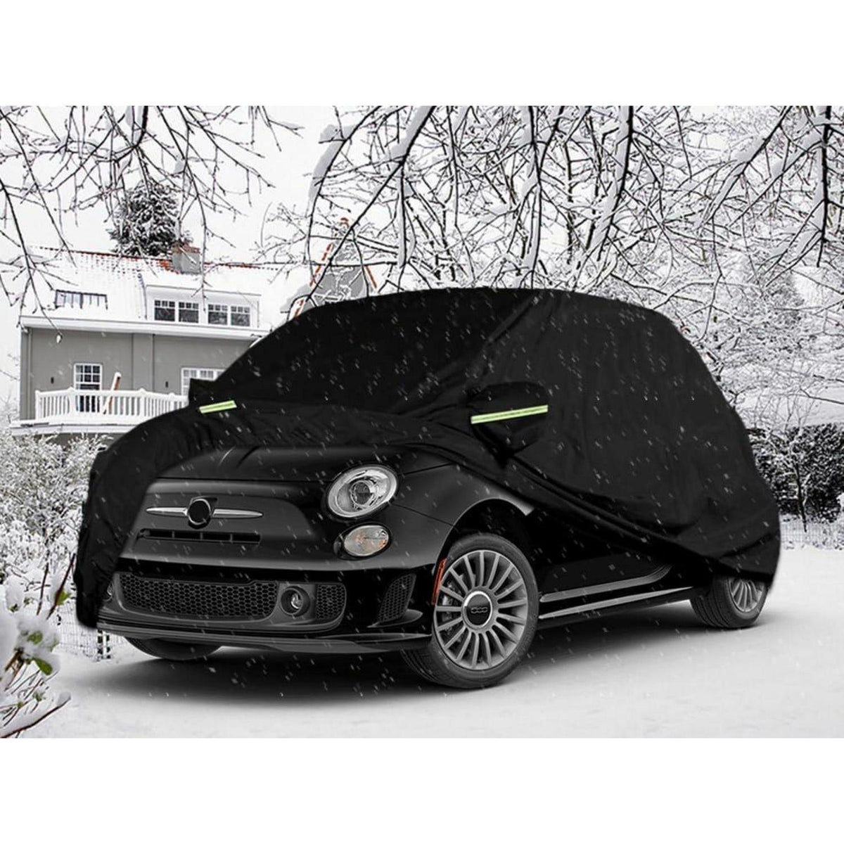 Wasserdichte Autoabdeckung Fiat 500 500C 500E Abarth 2007-2026