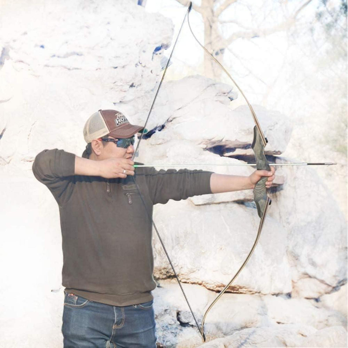 60" Recurvebogen Takedown 50lbs – Jagd & Sportbogen für Rechtshänder