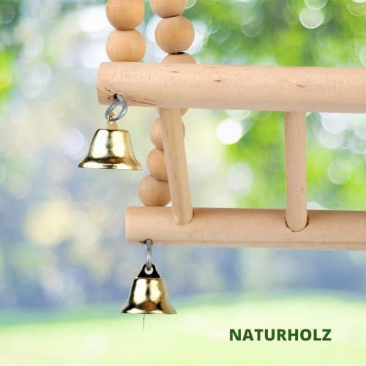 Vogelspielzeug 8er Set – Schaukel, Kauspielzeug & Glocke