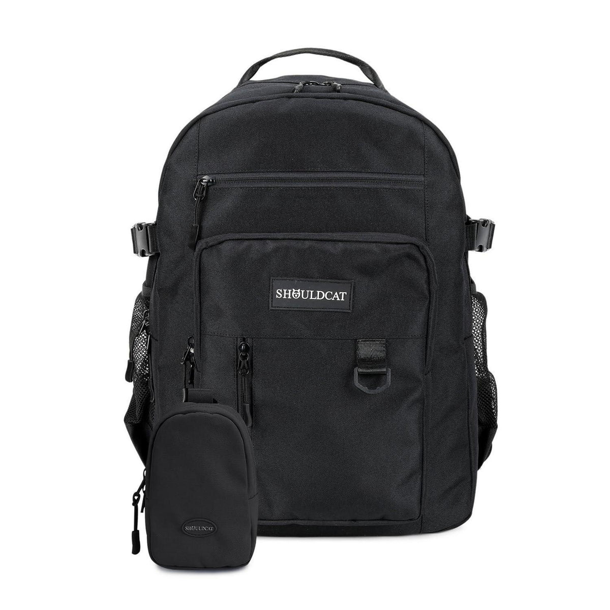 Laptop Rucksack 15.6 Zoll – Schulrucksack Daypack Schwarz