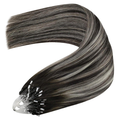 Echthaar Microring Extensions Balayage 45cm – 50g