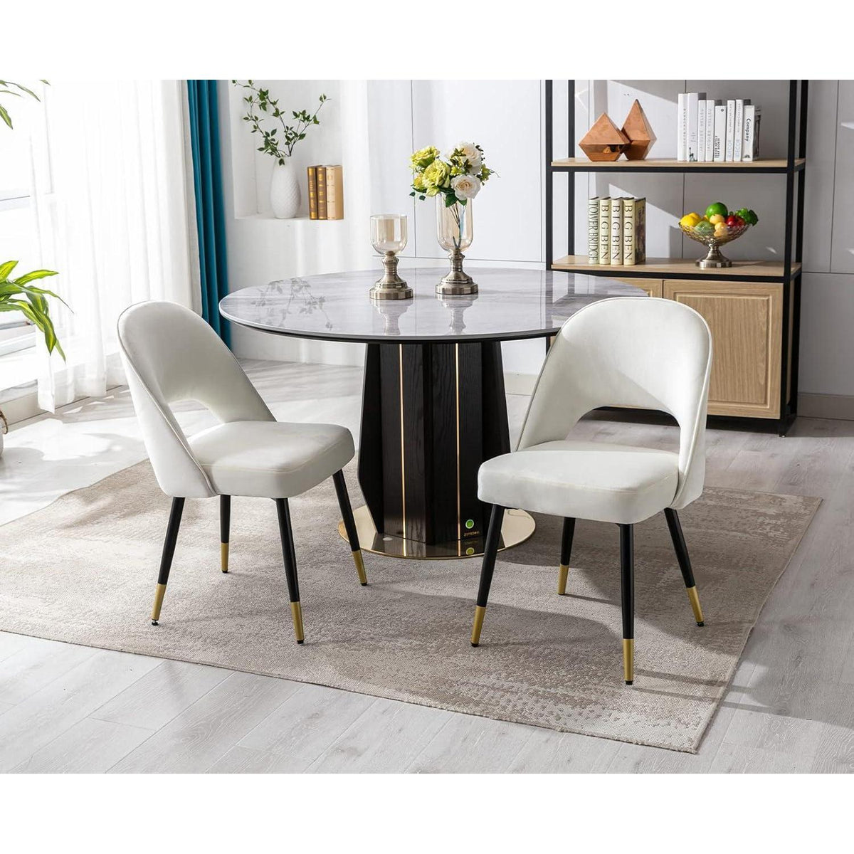 Samt Esszimmerstühle 2er Set – Modern & Komfortabel