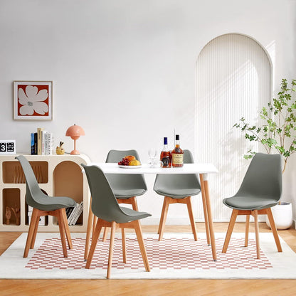 Weißer Esstisch 100x70 cm – Skandinavisch & Robust