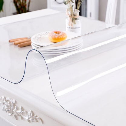 PVC Tischdecke Transparent 90x160cm - 2mm Dicke Schutzfolie