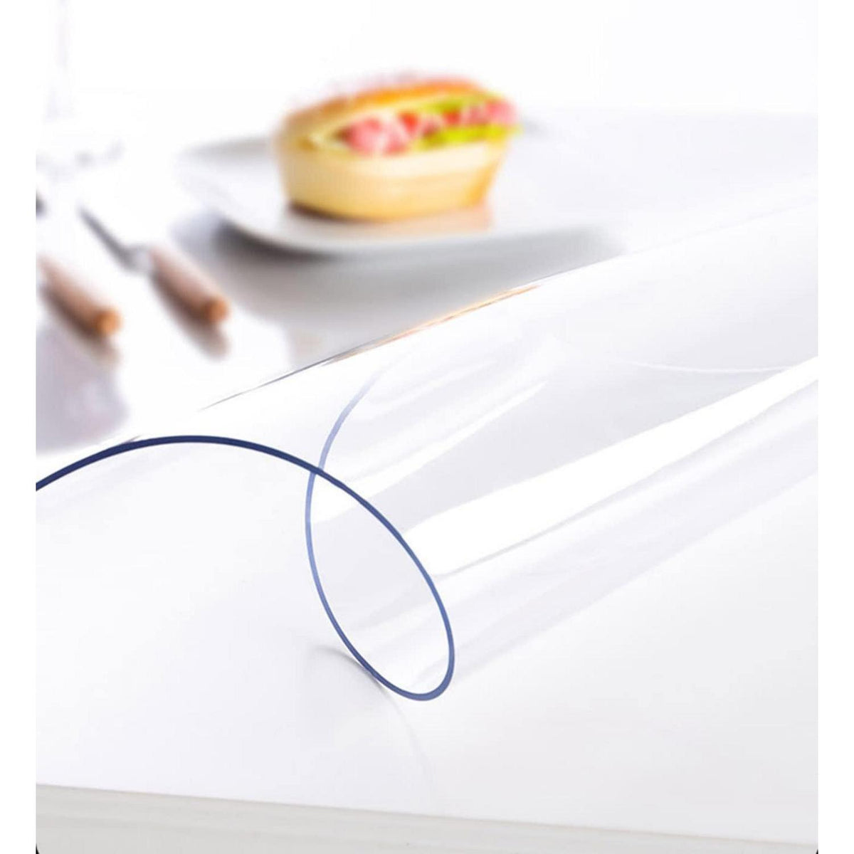 PVC Tischdecke Transparent 90x180cm - 2mm Dicke Schutzfolie