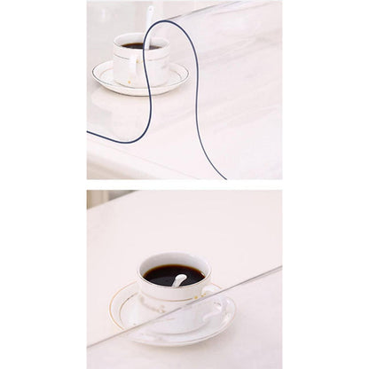 PVC Tischdecke Transparent 80x200cm - 2mm Dicke Schutzfolie