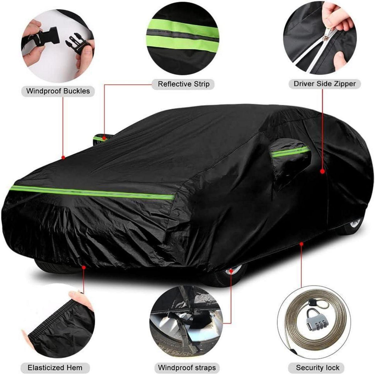 Auto Abdeckung Vollgarage für Ford Fiesta 2008-2022