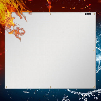 Aluminium-Hitzeschutzmatte für Grillgeländer und Deckzaun 76 x 100 cm