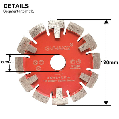 Diamant Trennscheibe für Estrich & Beton 120mm