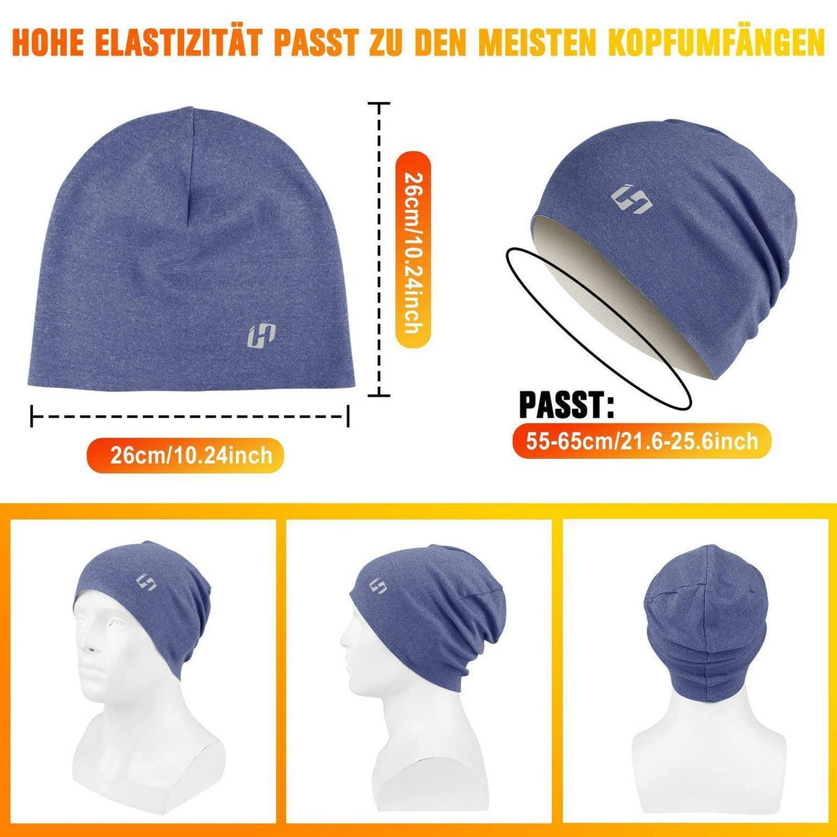 Sportmütze Fleece für Damen und Herren, Blau