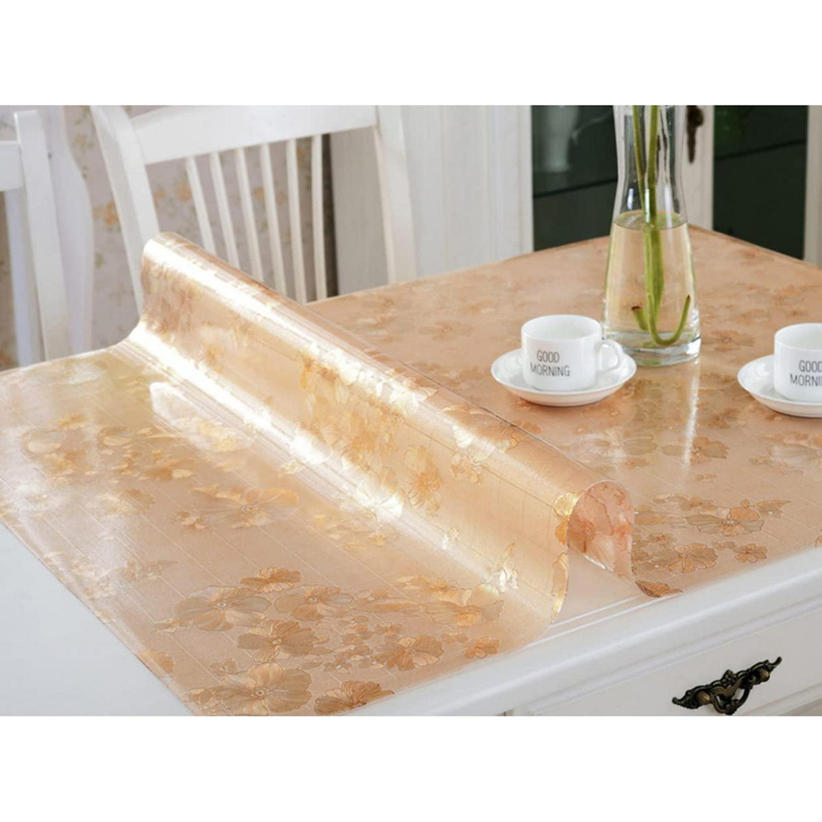 PVC Tischdecke wasserdicht 85x180cm – Tischfolie für Küche & Büro